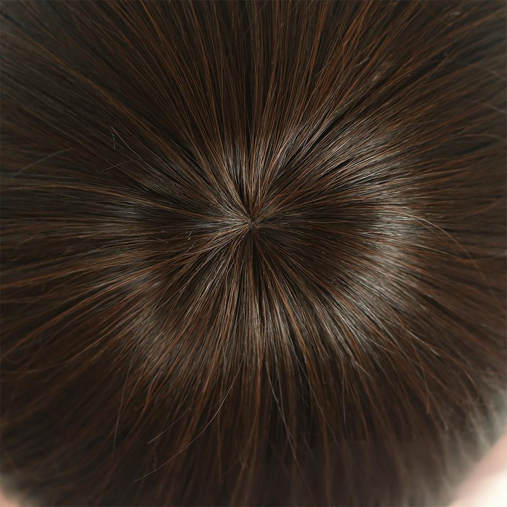 Fiber brown color Mushroom style wig