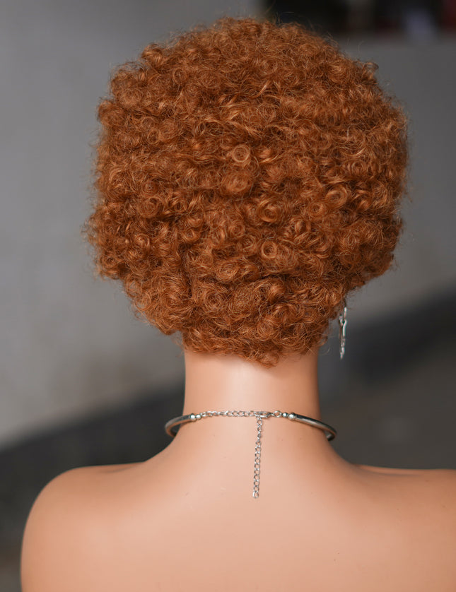 Machine made pixie cut wig---JK9032-#30---pay 1 get 2