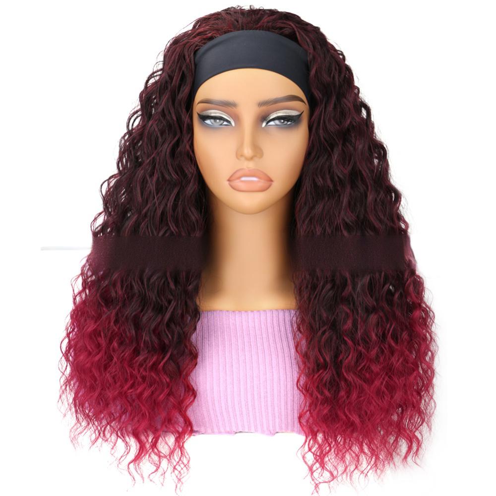 Fiber wig with ice headband-2