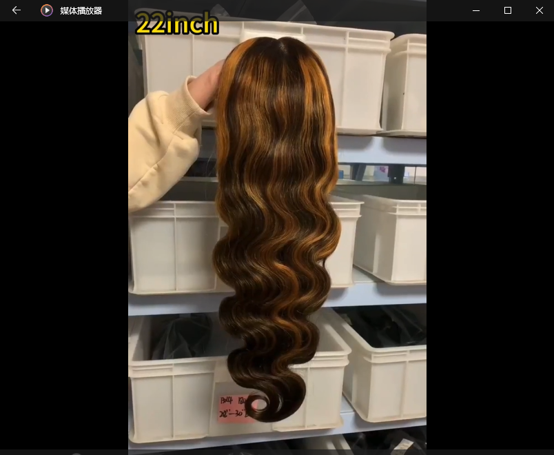 P4/golden color，body wave 13x4 Transparent Lace Front 180% density  100% Virgin Human Hair LACE Wig