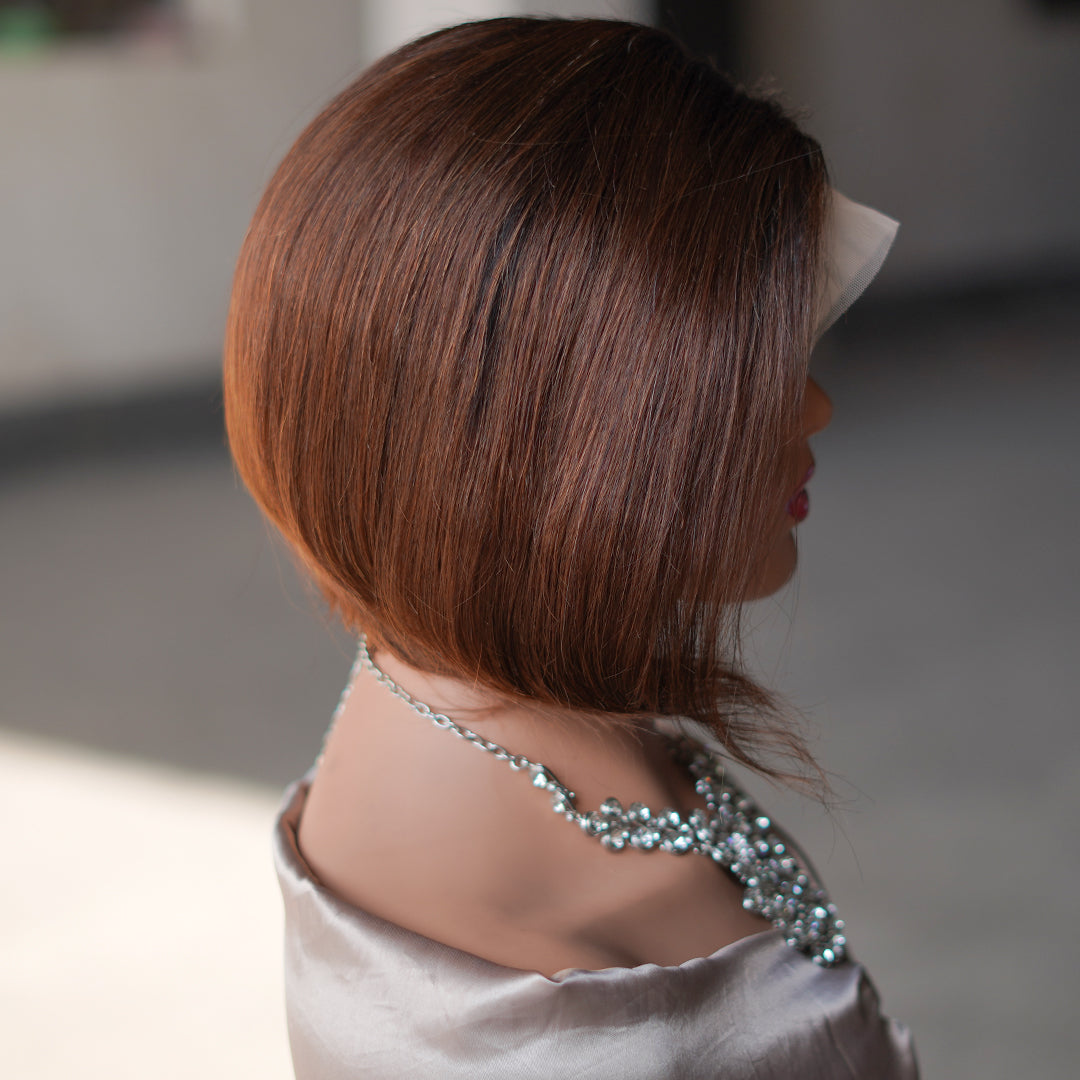 Pixie cut wig 13x4 Lace Frontal Wig---Ombre #T1/4---JK8818---RMB 187---130g