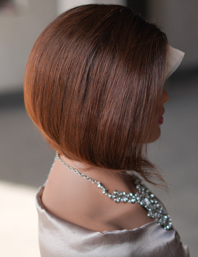 Pixie cut wig 13x4 Lace Frontal Wig---Ombre #T1/4 --JK045