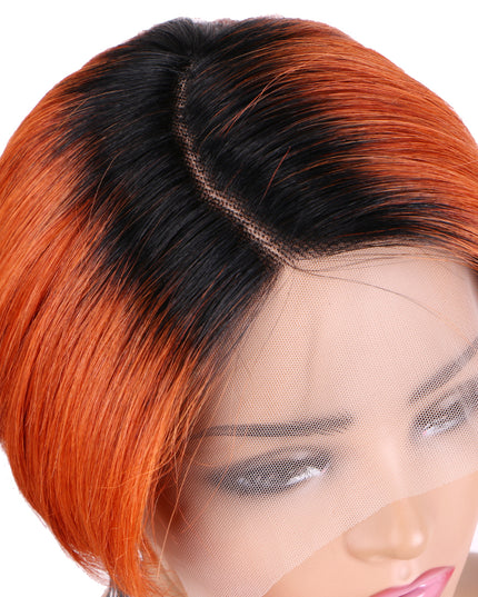 Pixie Cut Wig 13*4*1 lace part ---9164-1B/350#---pay 1 get 2