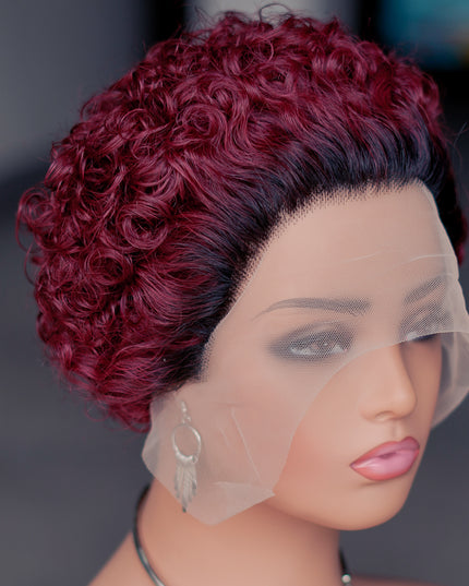 Pixie Cut Wig 13*1 lace part ---JK2016---T1B/99#---buy 1 get 2