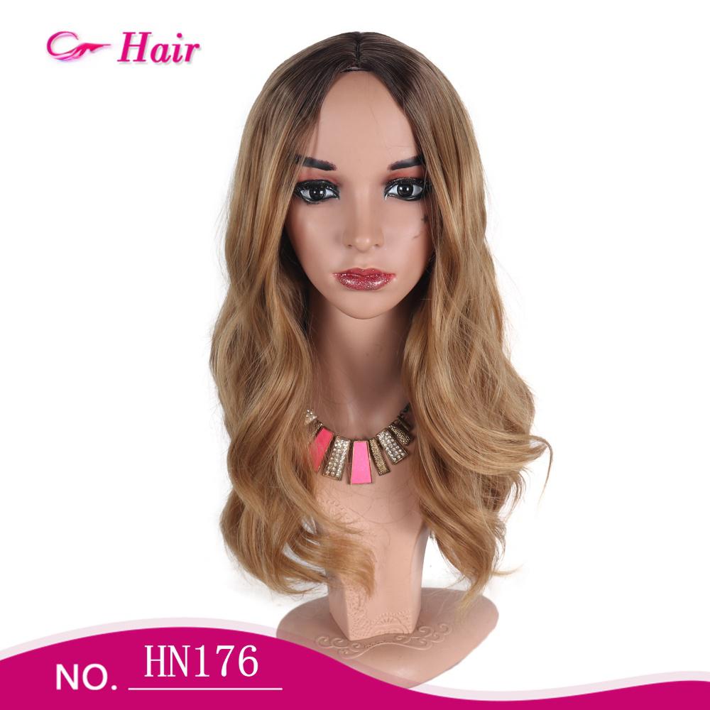 Fiber Wig big wave brown color