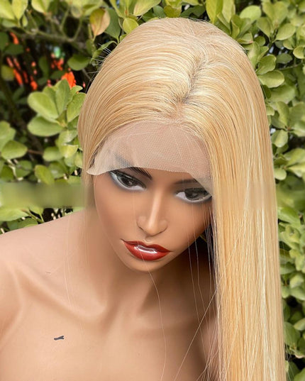 Synthetic lace frontal color wig---13*4---highlight blonde color--- pay 1 get 2