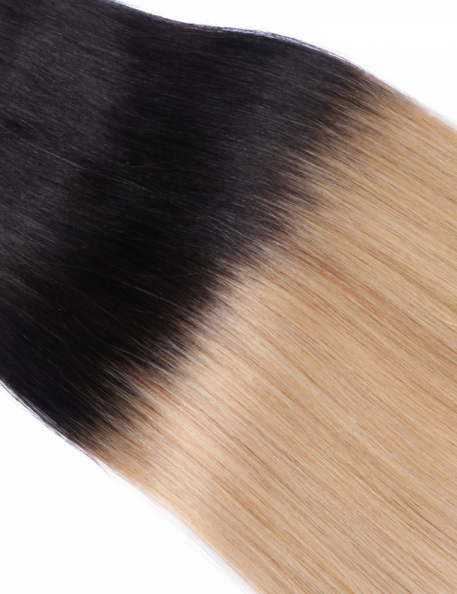 tape in hair extensions- Ombre Color 1B/24