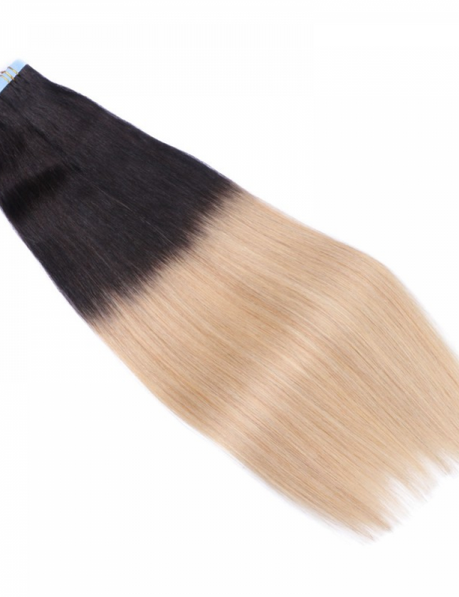 tape in hair extensions- Ombre Color 1B/24