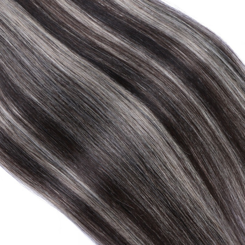 tape in hair extensions-Color P 1B/Grey