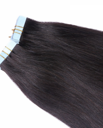 tape in hair extensions-Natural black color