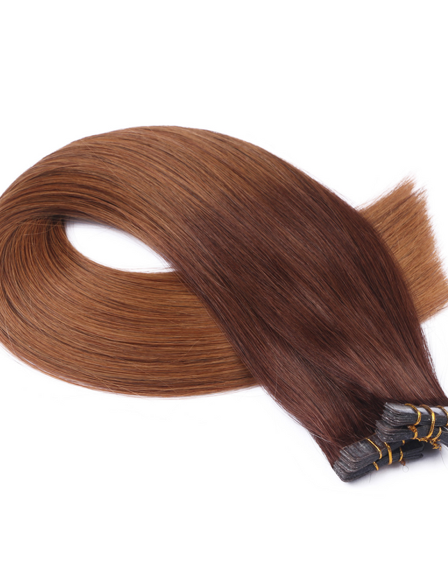 tape in hair extensions---Ombre Color 2 and 8