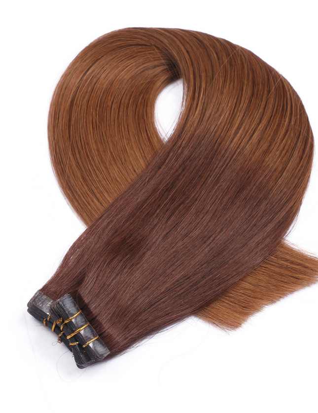tape in hair extensions---Ombre Color 2 and 8