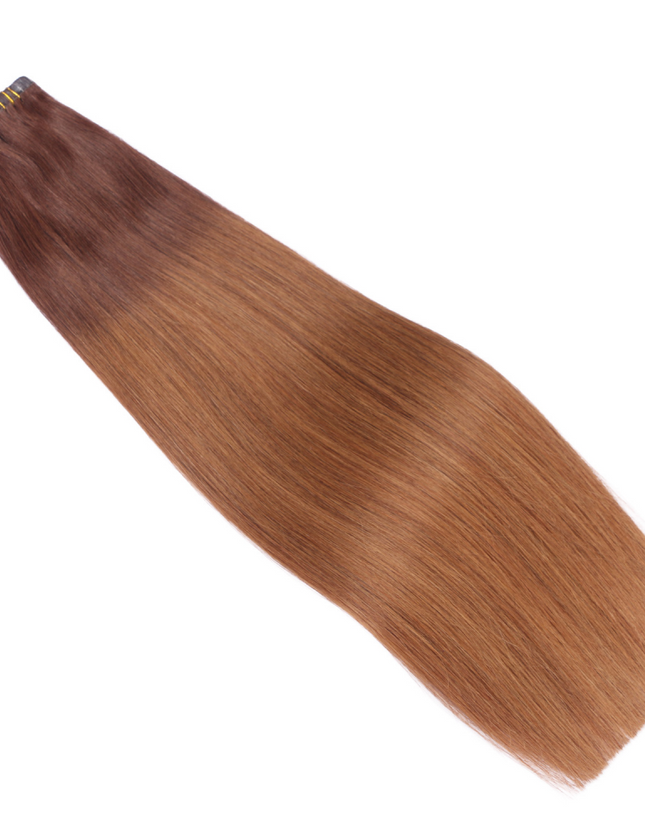 tape in hair extensions---Ombre Color 2 and 8