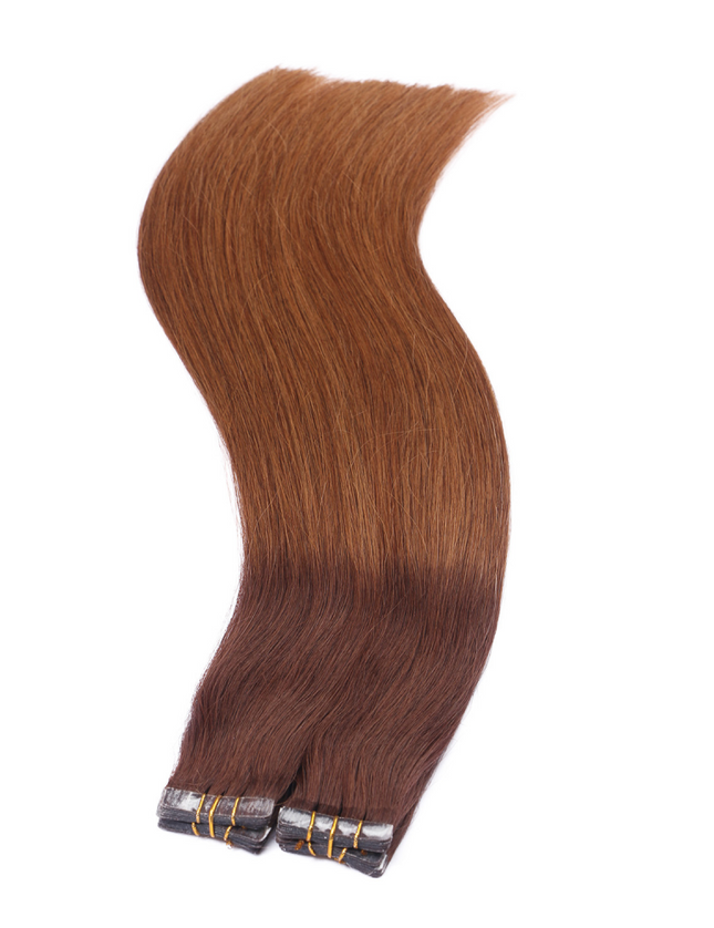 tape in hair extensions---Ombre Color 2 and 8
