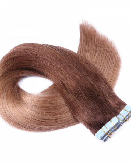 tape in hair extensions---Ombre Color 4/8