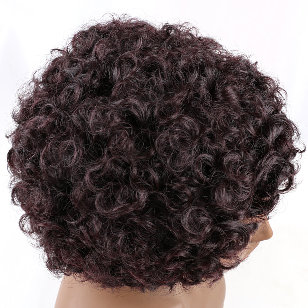 Synthetic Hair Wig Wool Roll -brown