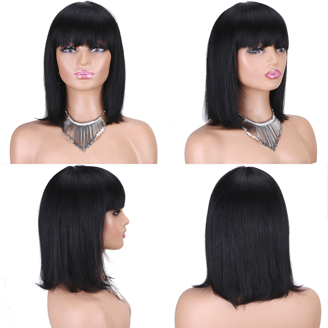 Machine made pixie cut wig---JK9030---12 inch--- RMB 155