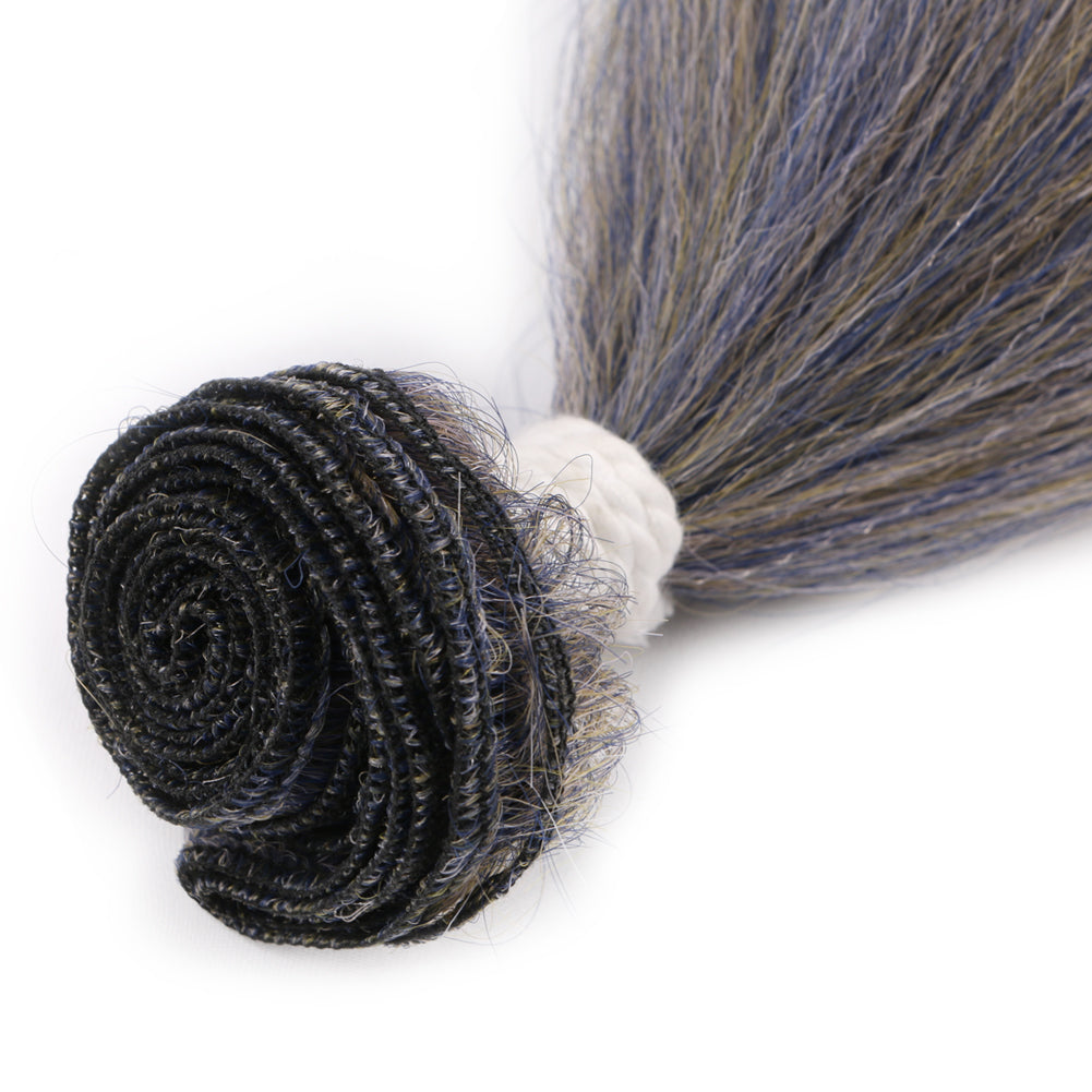Synthetic Yaki six piece set hair weft-2