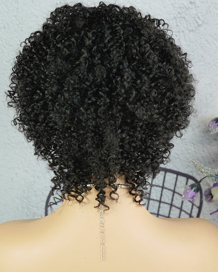 Machine made pixie cut wig---JK9037-#1B