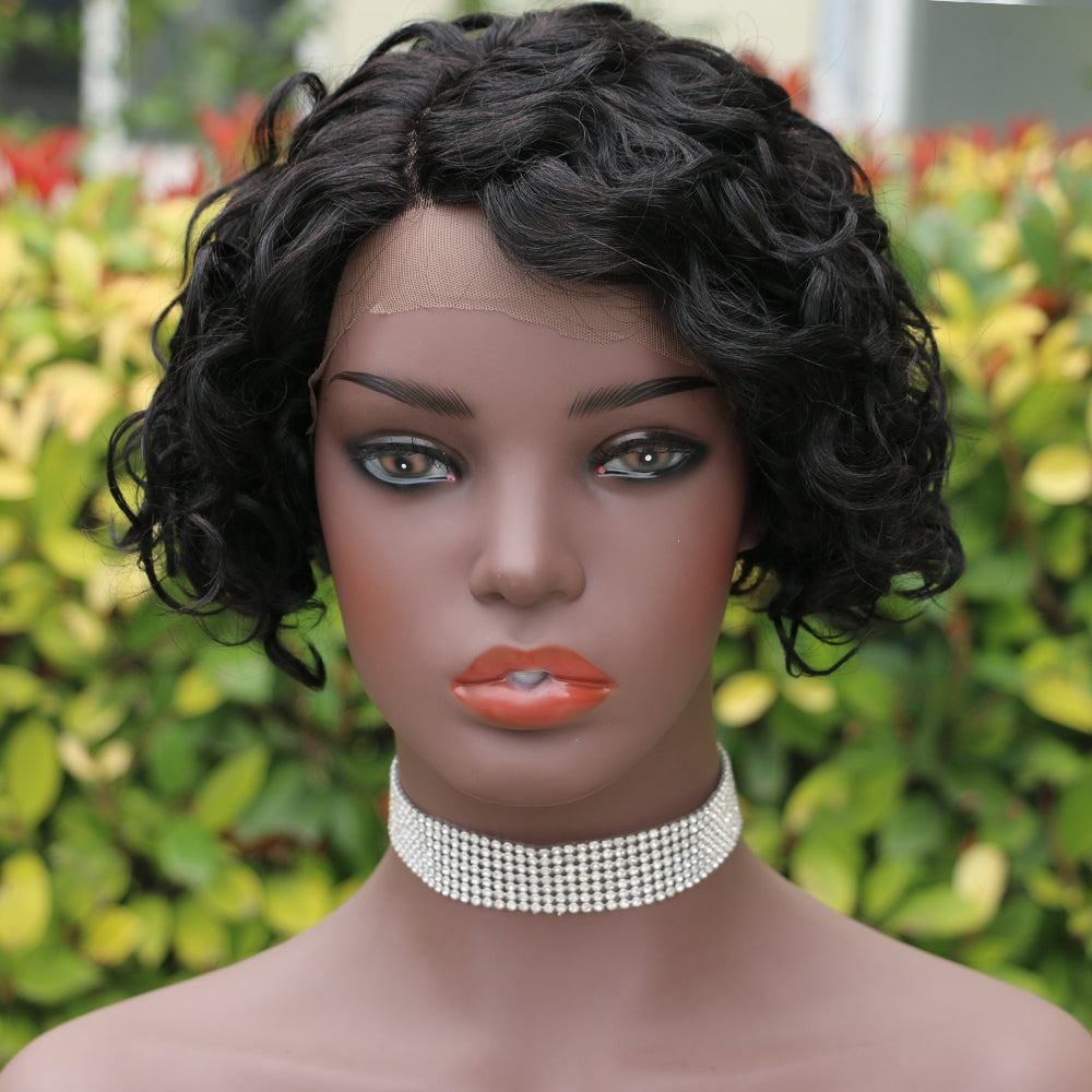 Pixie Cut Wig 13*4*1 lace part -Model--9003-1B#-RMB 143