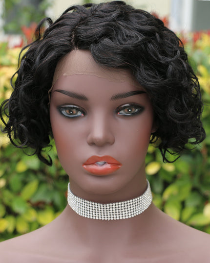 Pixie Cut Wig 13*4*1 lace part -Model--9003-1B#