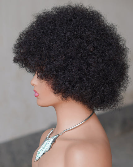 Machine made pixie cut wig---JK9032-10 inch