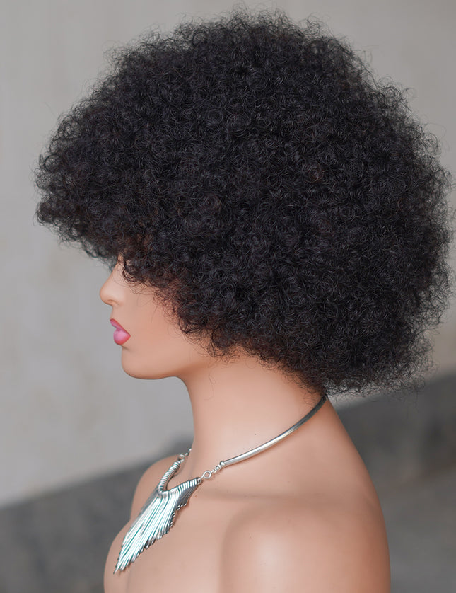 Machine made pixie cut wig---JK9032-10 inch