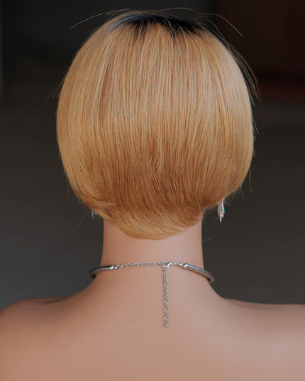 Pixie Cut Wig 13*4*1 lace part ---9164-1B/27#---pay 1 get 2
