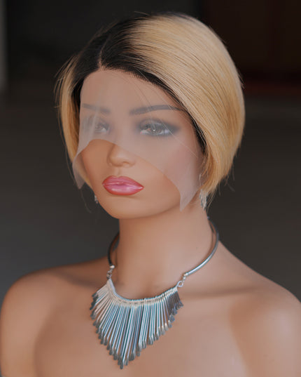 Pixie Cut Wig 13*4*1 lace part ---9164-1B/27#---pay 1 get 2