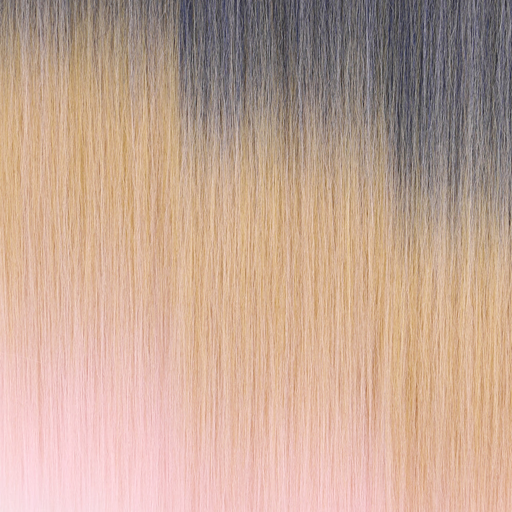 Synthetic Yaki six piece set hair weft-2