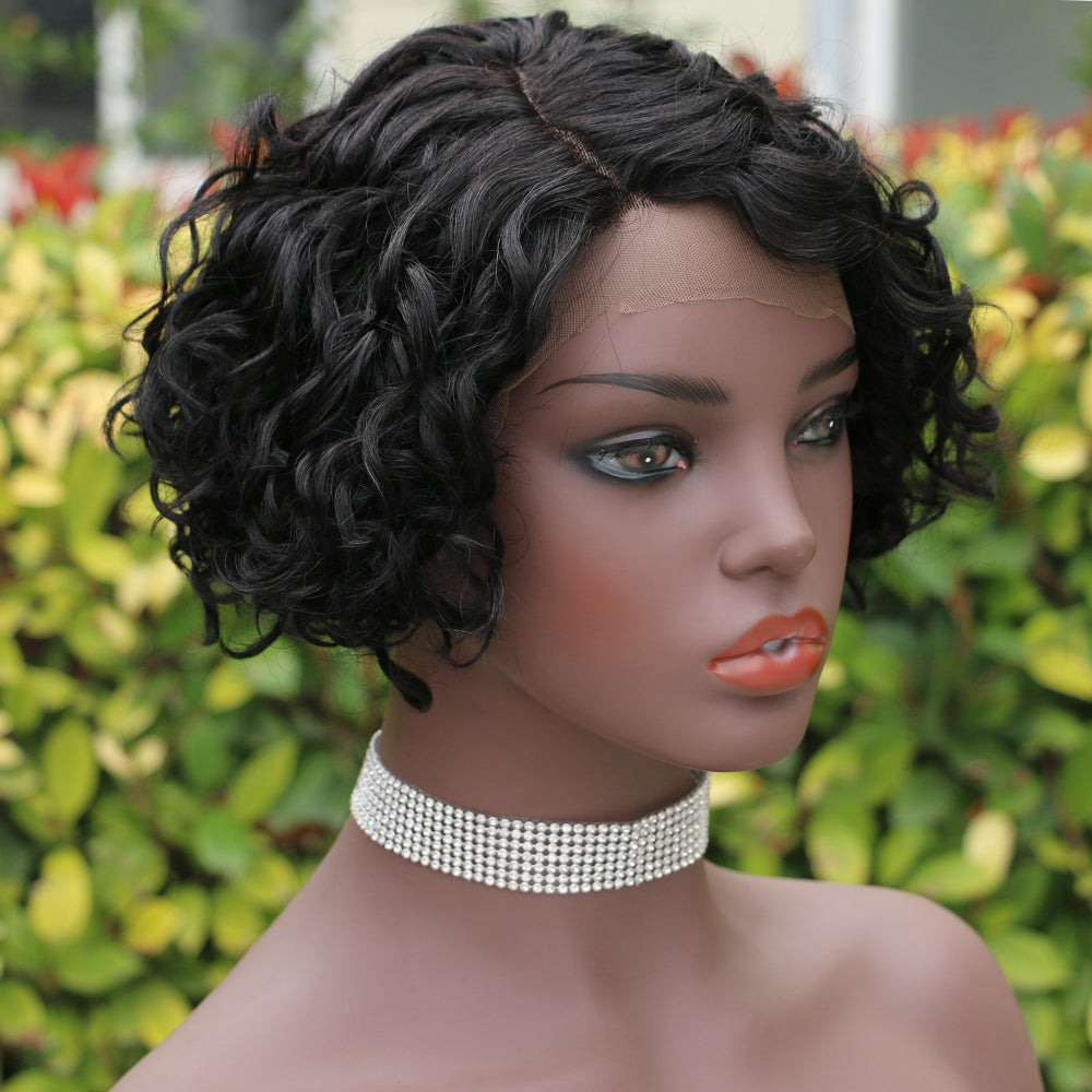 Pixie Cut Wig 13*4*1 lace part -Model--9003-1B#-RMB 143