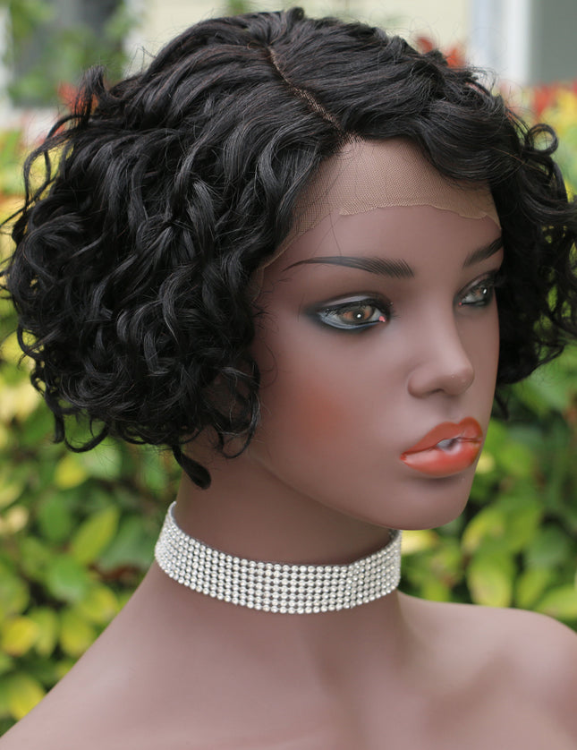 Pixie Cut Wig 13*4*1 lace part -Model--9003-1B#