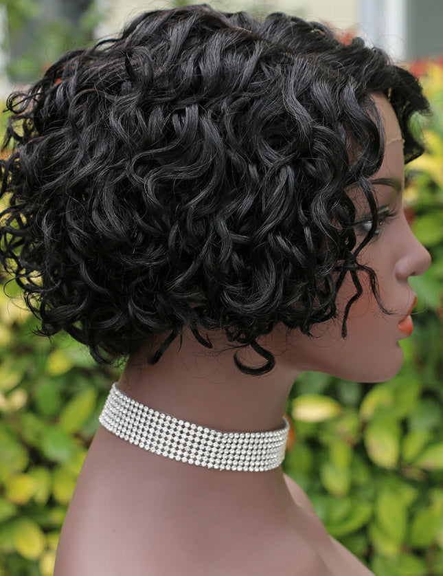 Pixie Cut Wig 13*4*1 lace part -Model--9003-1B#