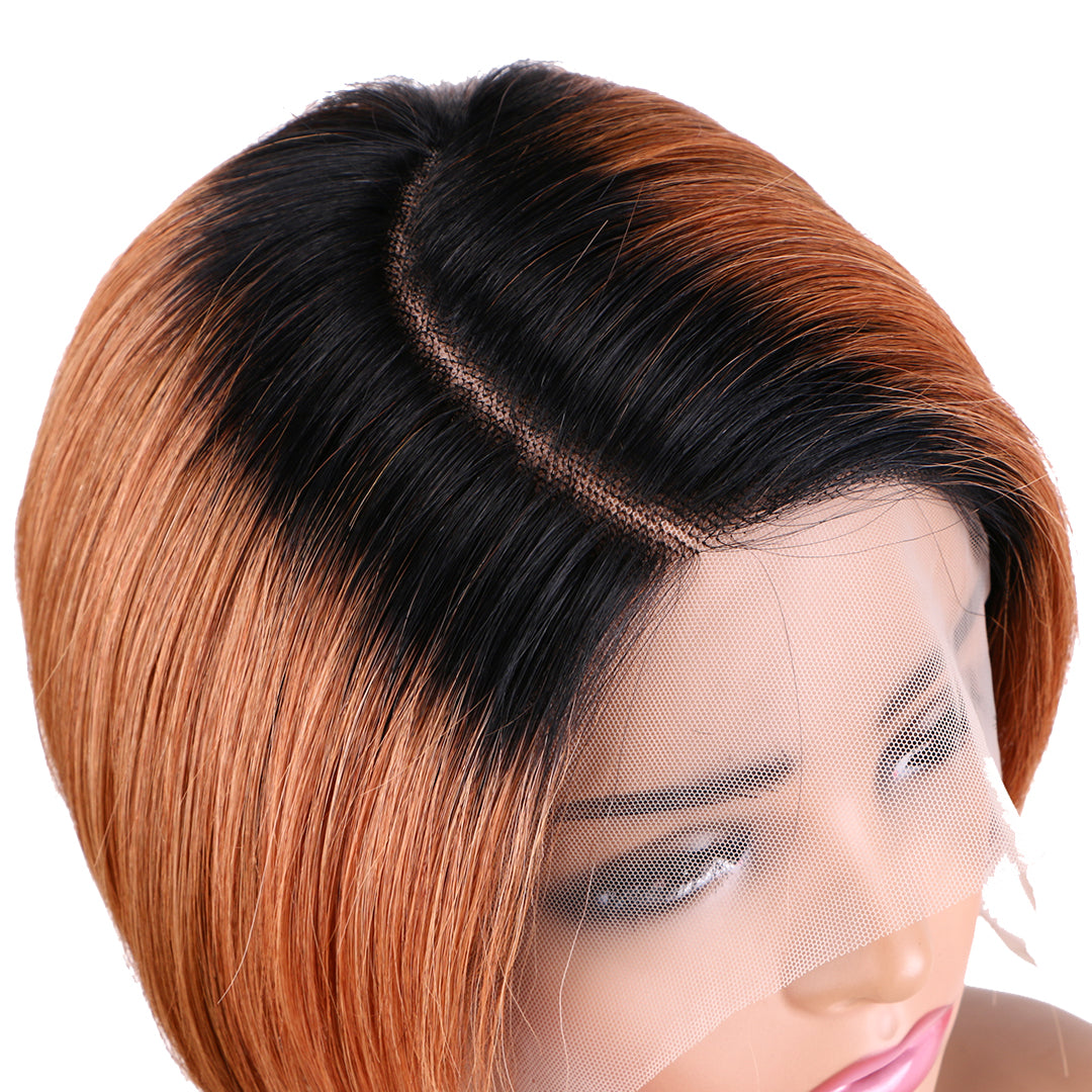 Pixie Cut Wig 13*4*1 lace part ---9164-1B/30#--RMB 120--100g