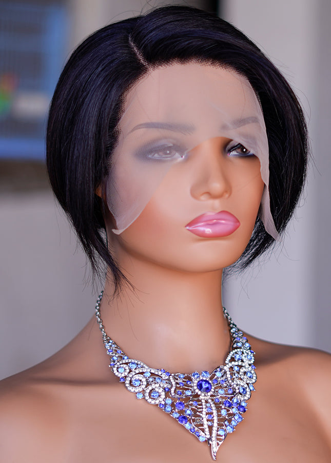 Pixie Cut Wig 13*4*1 lace part ---9164---1B#---pay 1 get 2