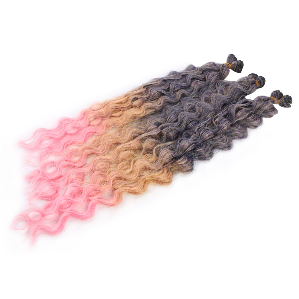 Fiber body wave Six Piece Set Hair weft-5