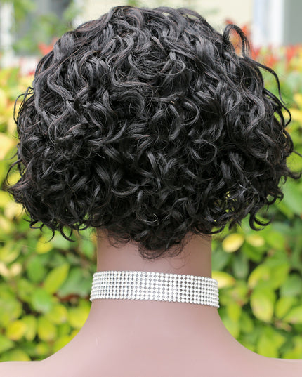 Pixie Cut Wig 13*4*1 lace part -Model--9003-1B#