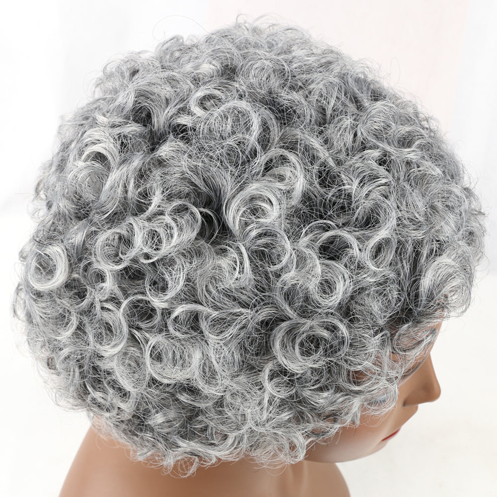 Synthetic Hair Wig Wool Roll -gray