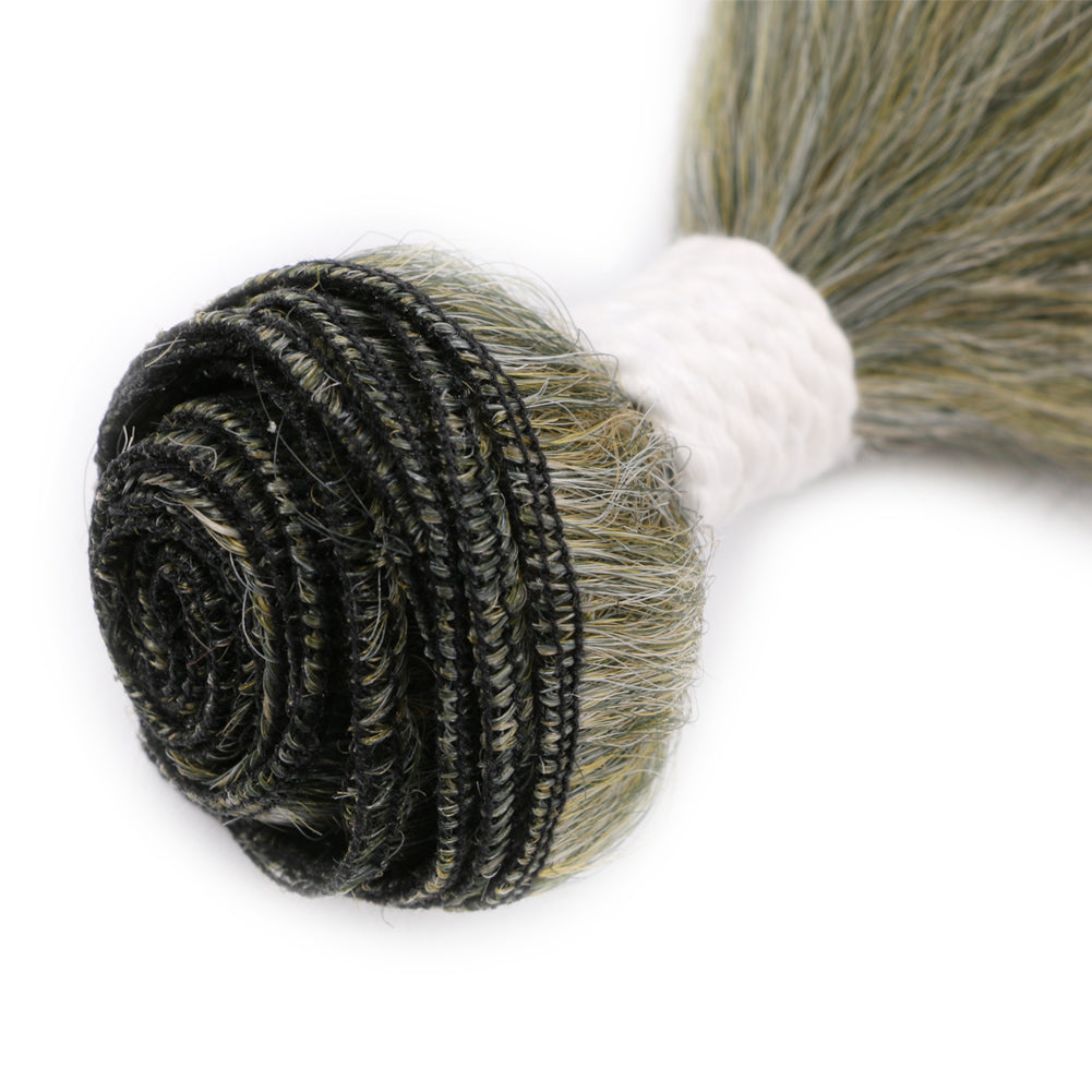 Synthetic Yaki six piece set hair weft