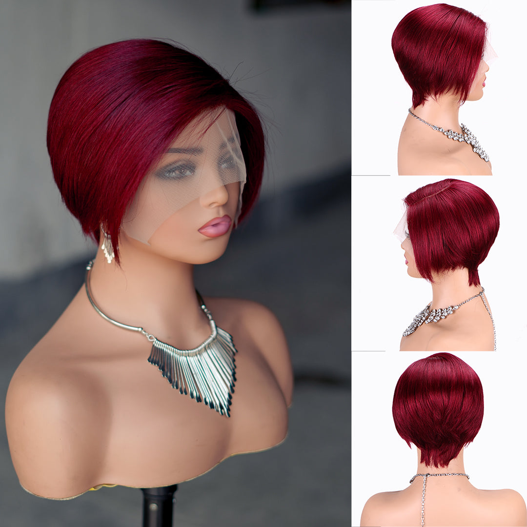 Pixie Cut Wig 13*4*1 lace part --9164-RMB 120--100g