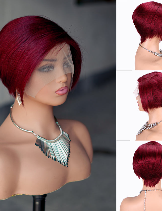 Pixie Cut Wig 13*4*1 lace part --9164---pay 1 get 2