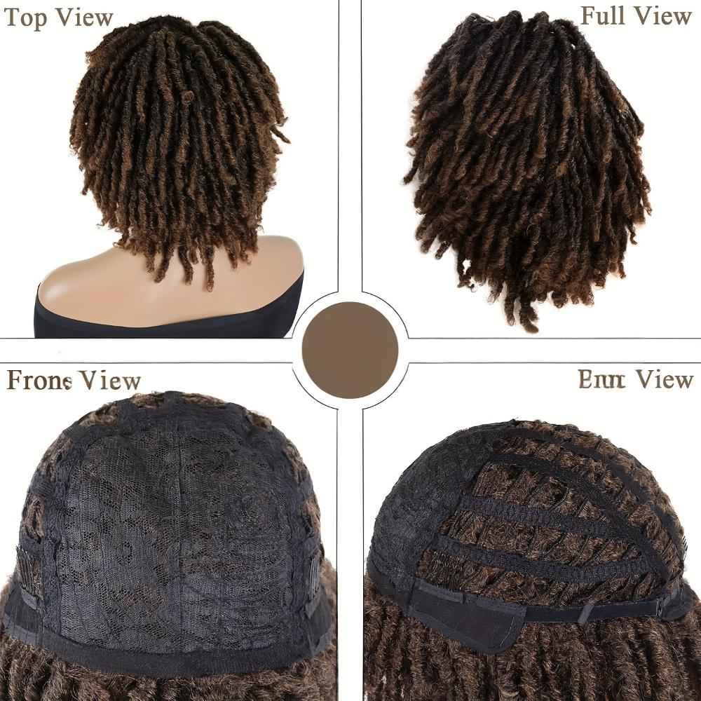 Fiber dread lock wigs for men-T30