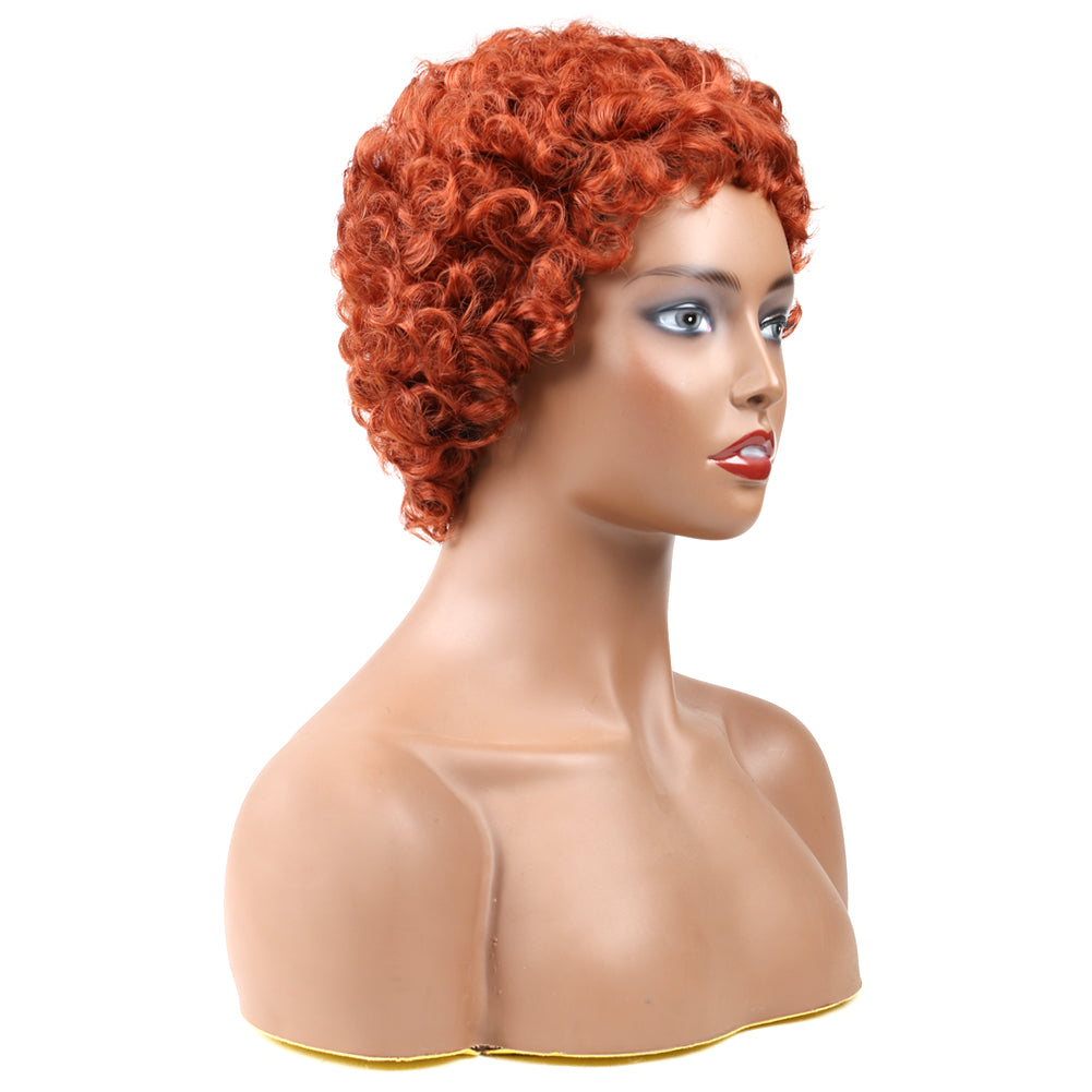 Synthetic Hair Wig Wool Roll -orange