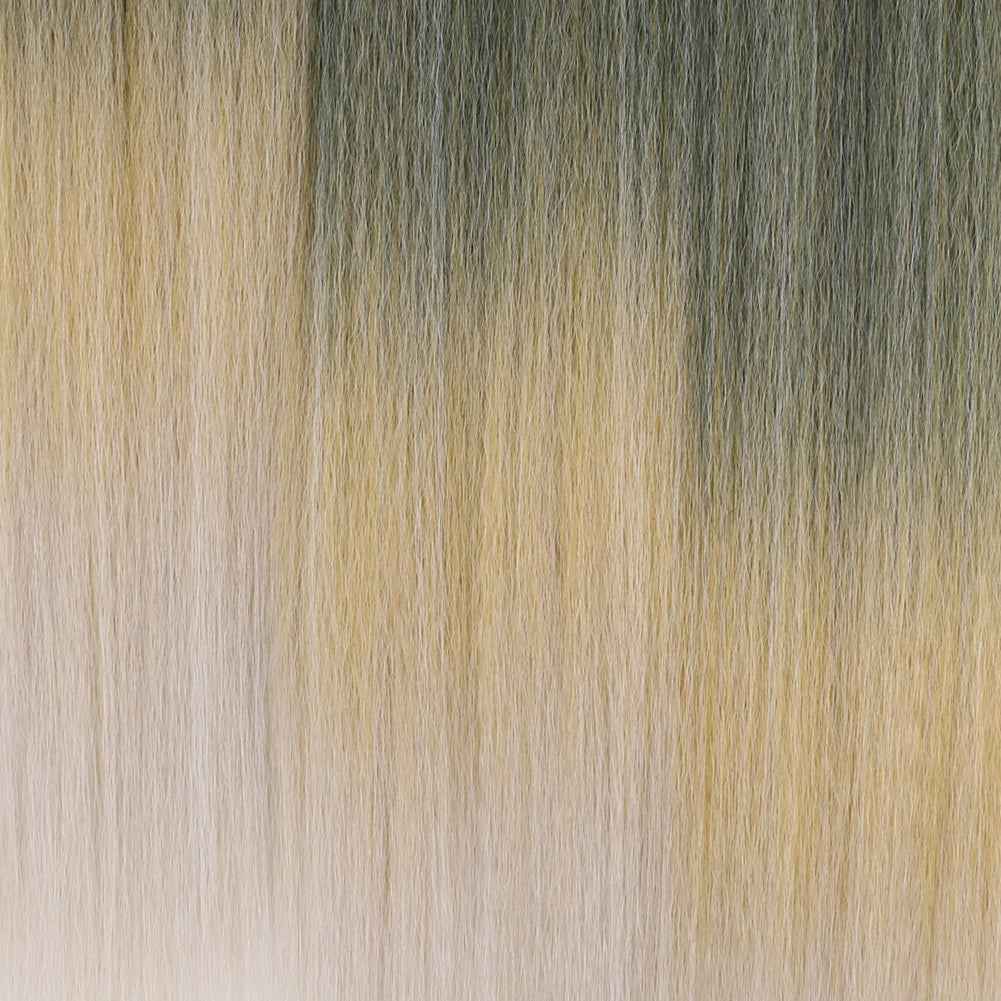 Synthetic Yaki six piece set hair weft