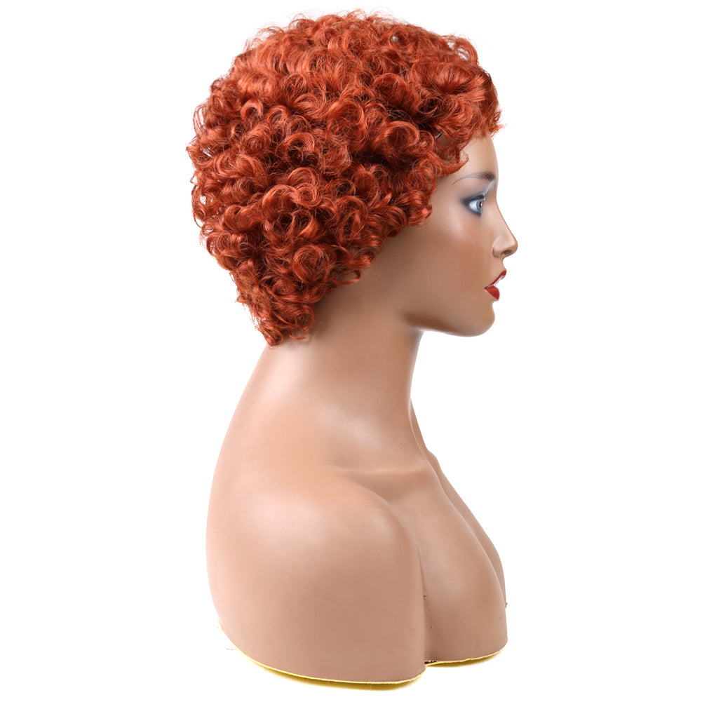 Synthetic Hair Wig Wool Roll -orange