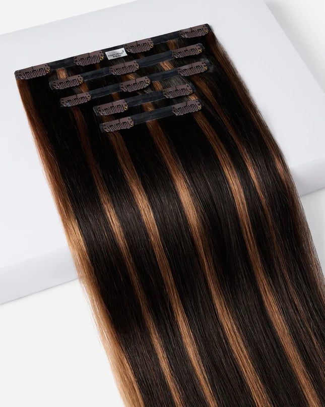 PU clip hair extensions---#P 1B and 30