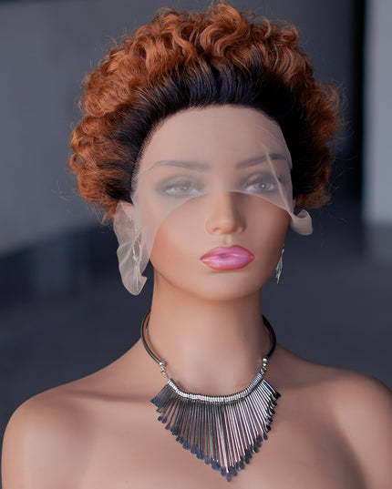 Pixie Cut Wig 13*1 lace part ---JK2016---T1B/30#---buy 1 get 2