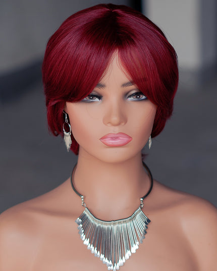 Machine made pixie cut wig---#99 --JKF661---pay 1 get 2