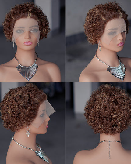 Pixie Cut Wig 13*1 lace part ---JK2016---4/27---buy 1 get 2