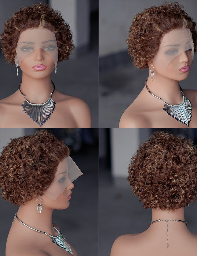 Pixie Cut Wig 13*1 lace part ---JK2016---4/27---buy 1 get 2